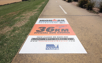 Floor adhesive graphics Christchurch